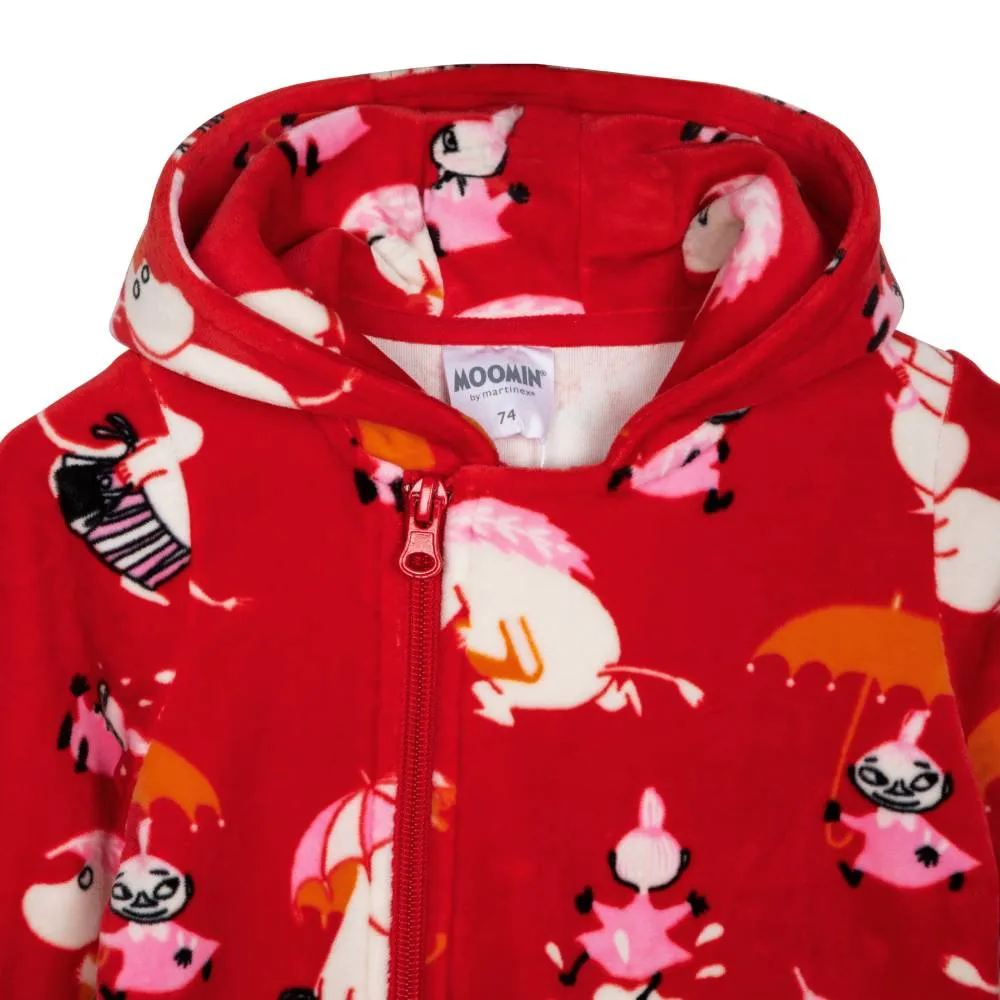 Moomin Rainy Day Jumpsuit Red - Martinex