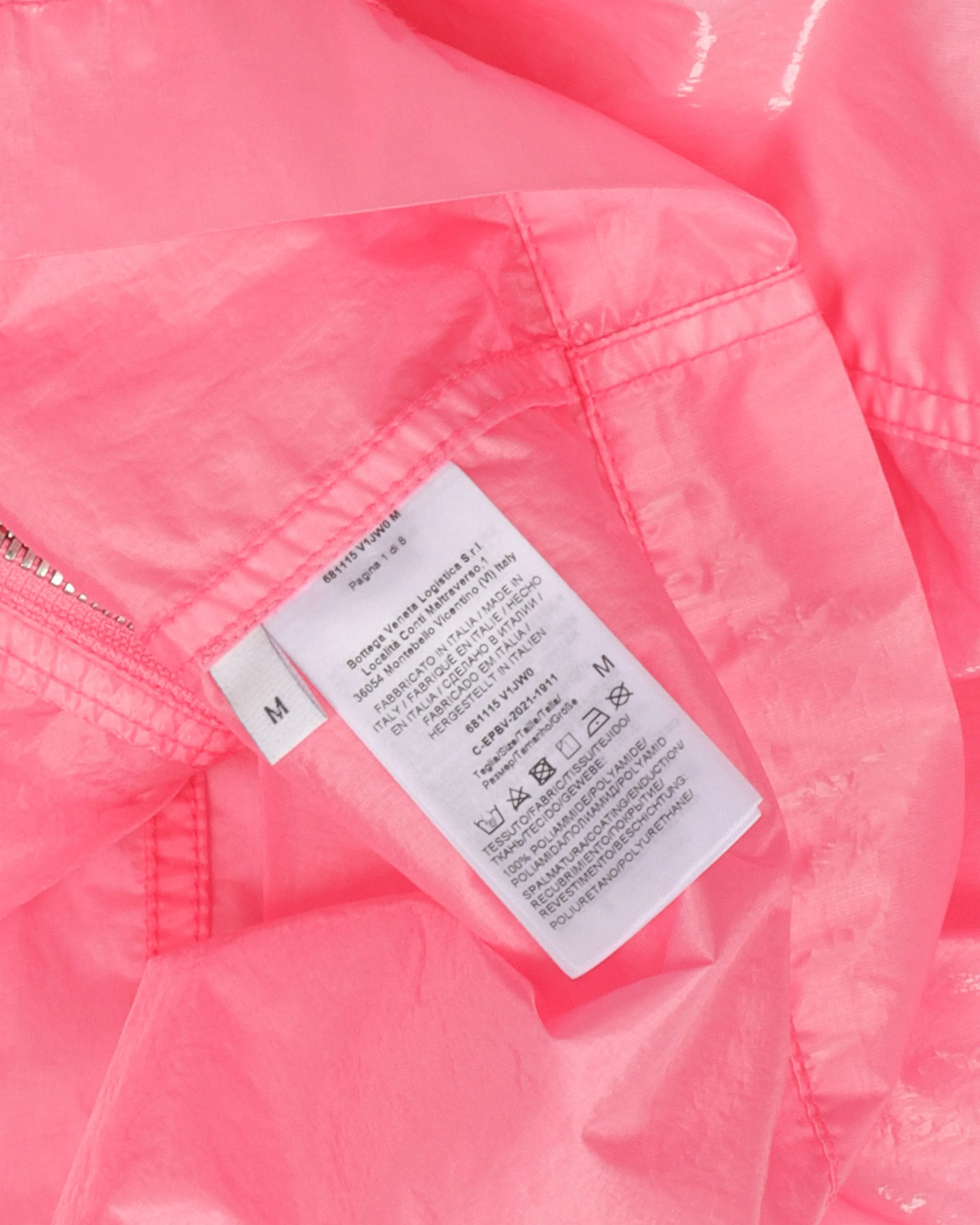 Nylon Zip-Up Raincoat