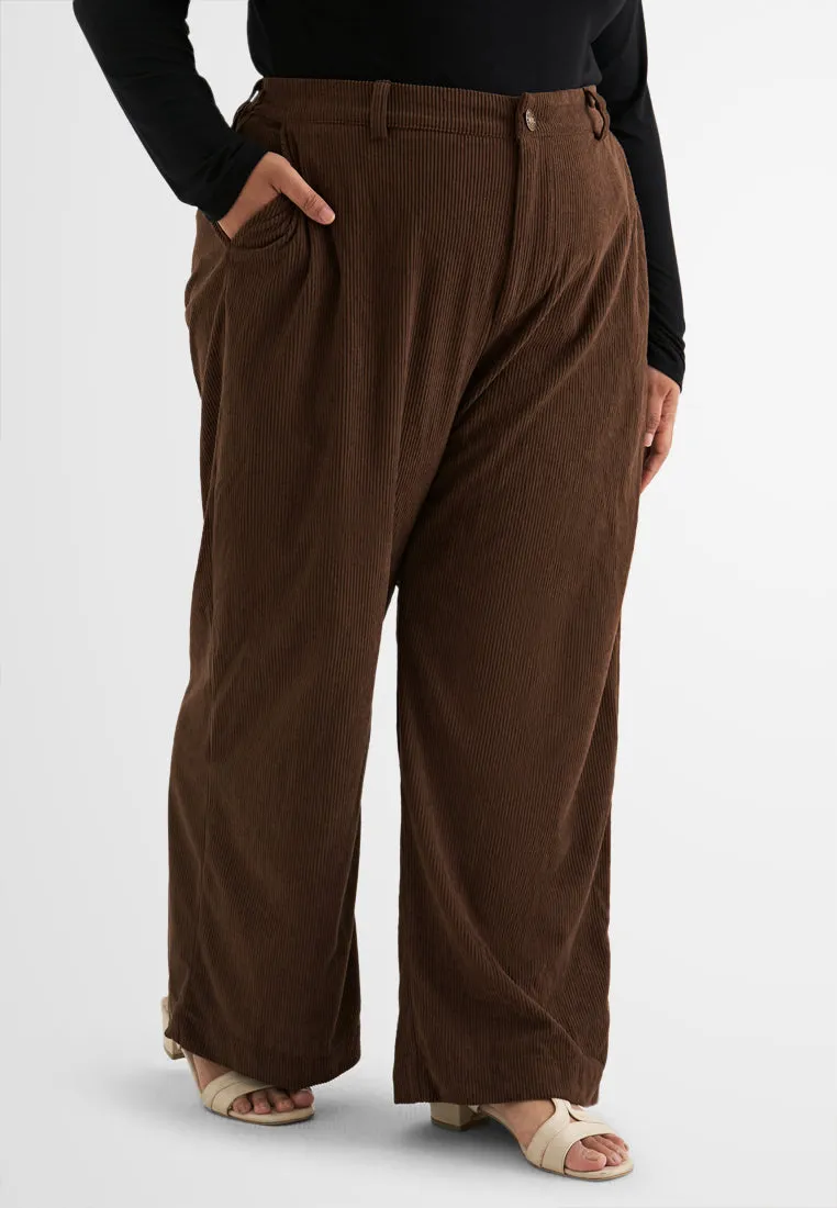 Orphie Corduroy Straight Cut Pants