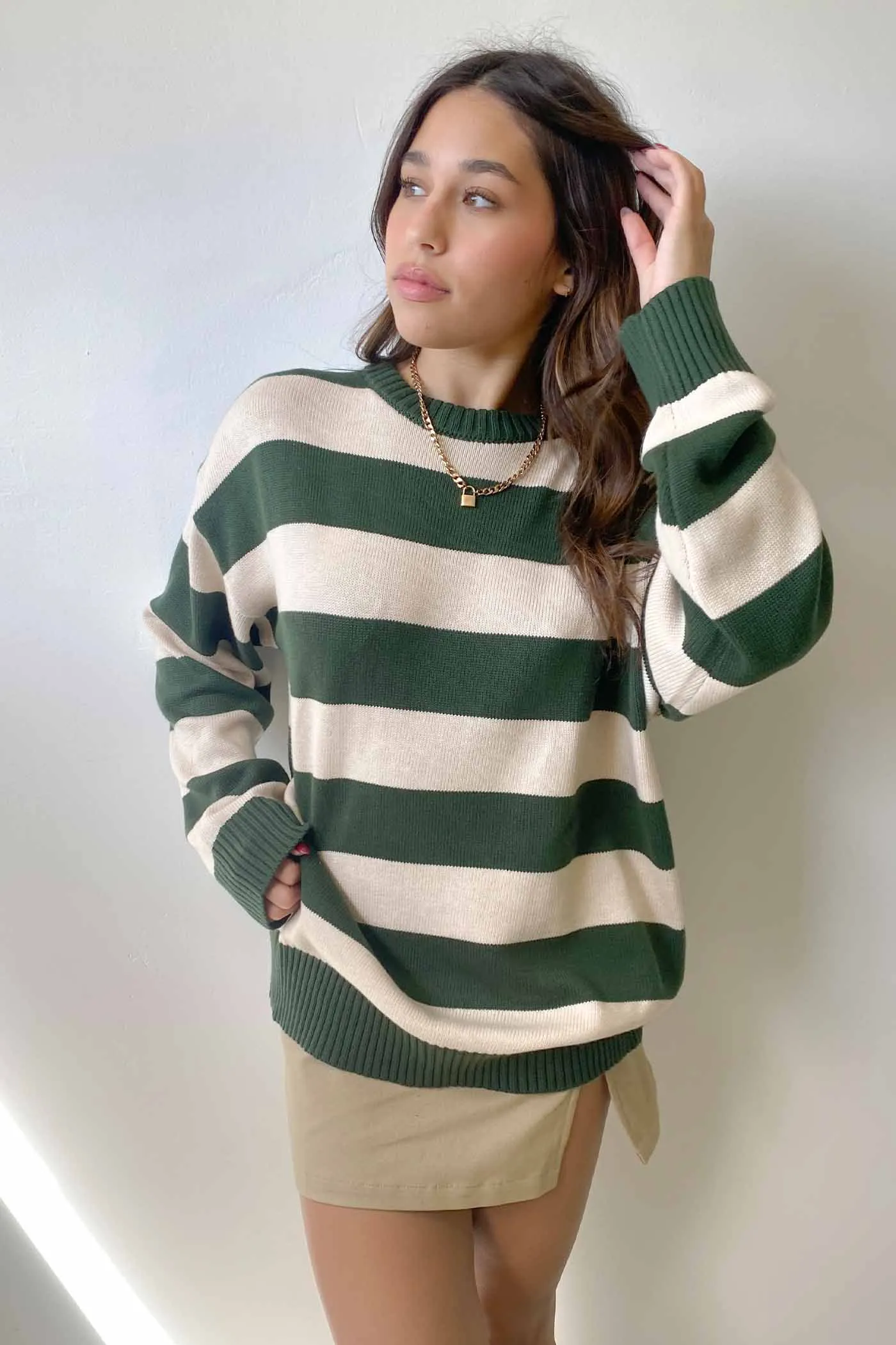 Oversized Striped Sweater