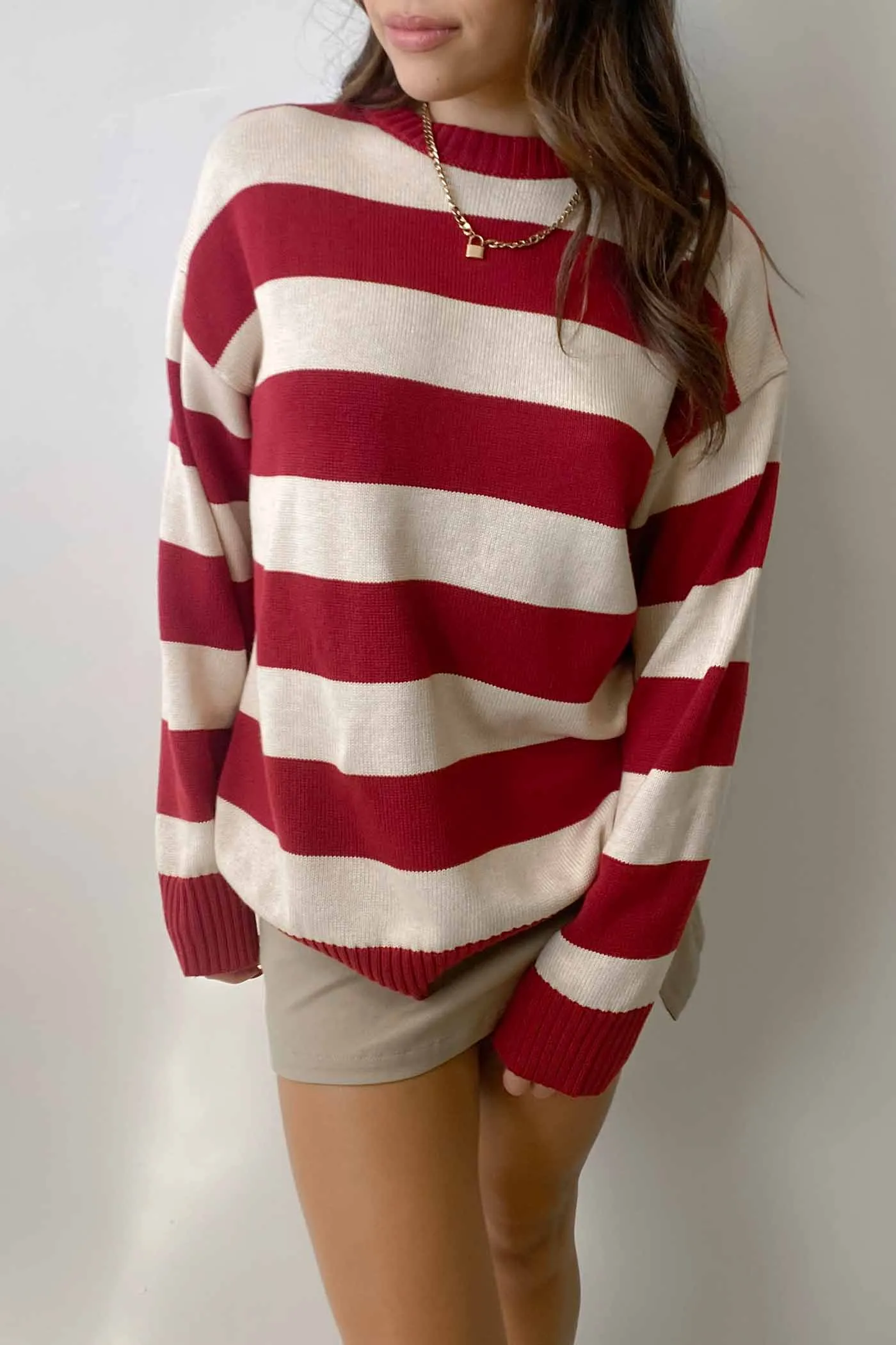 Oversized Striped Sweater