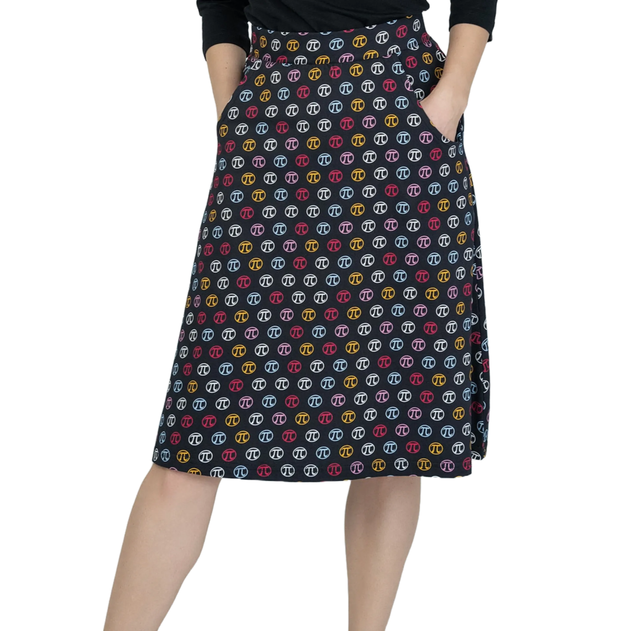 Pi Icon A-Line Skirt [FINAL SALE]