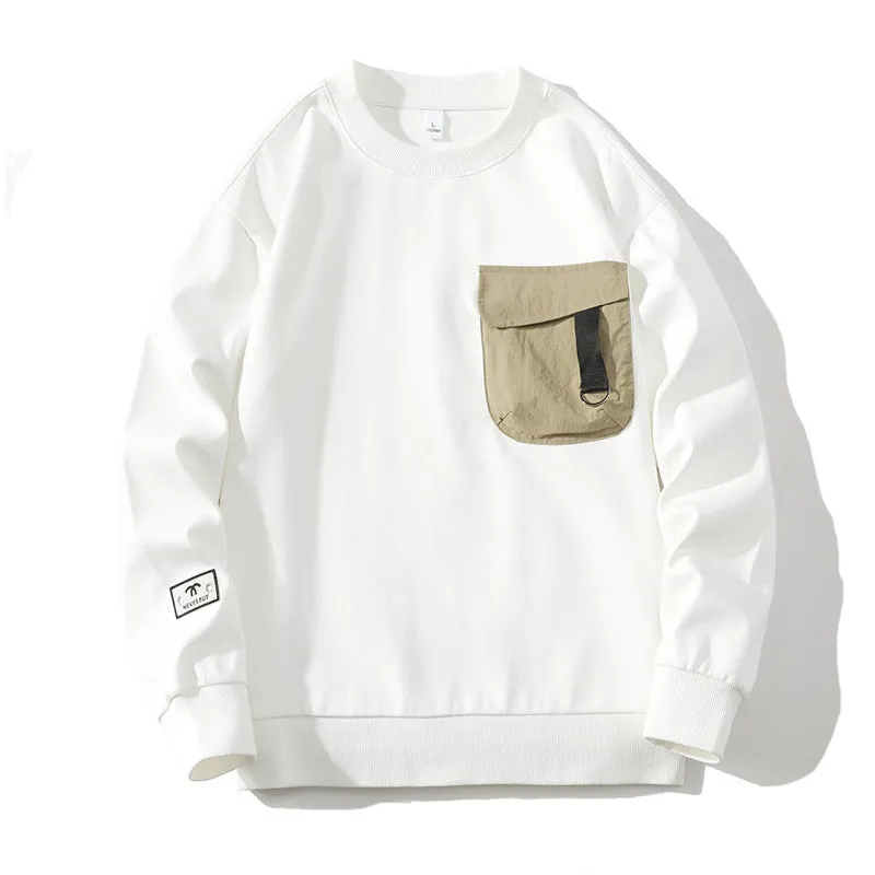 Pocket Casual Long-Sleeve Sweatshirt