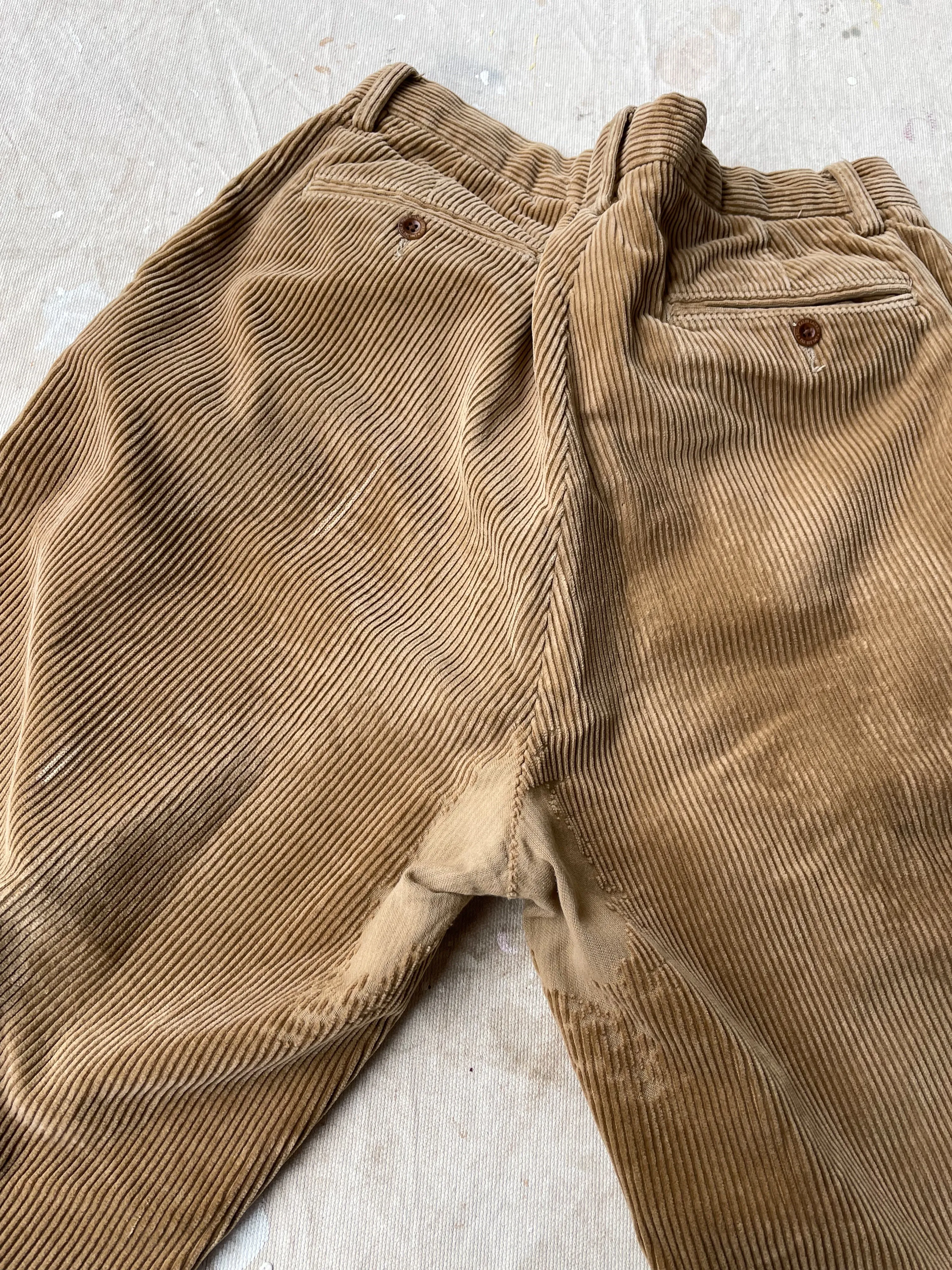 POLO RALPH LAUREN CORDUROY PANTS—TAN [32X28]