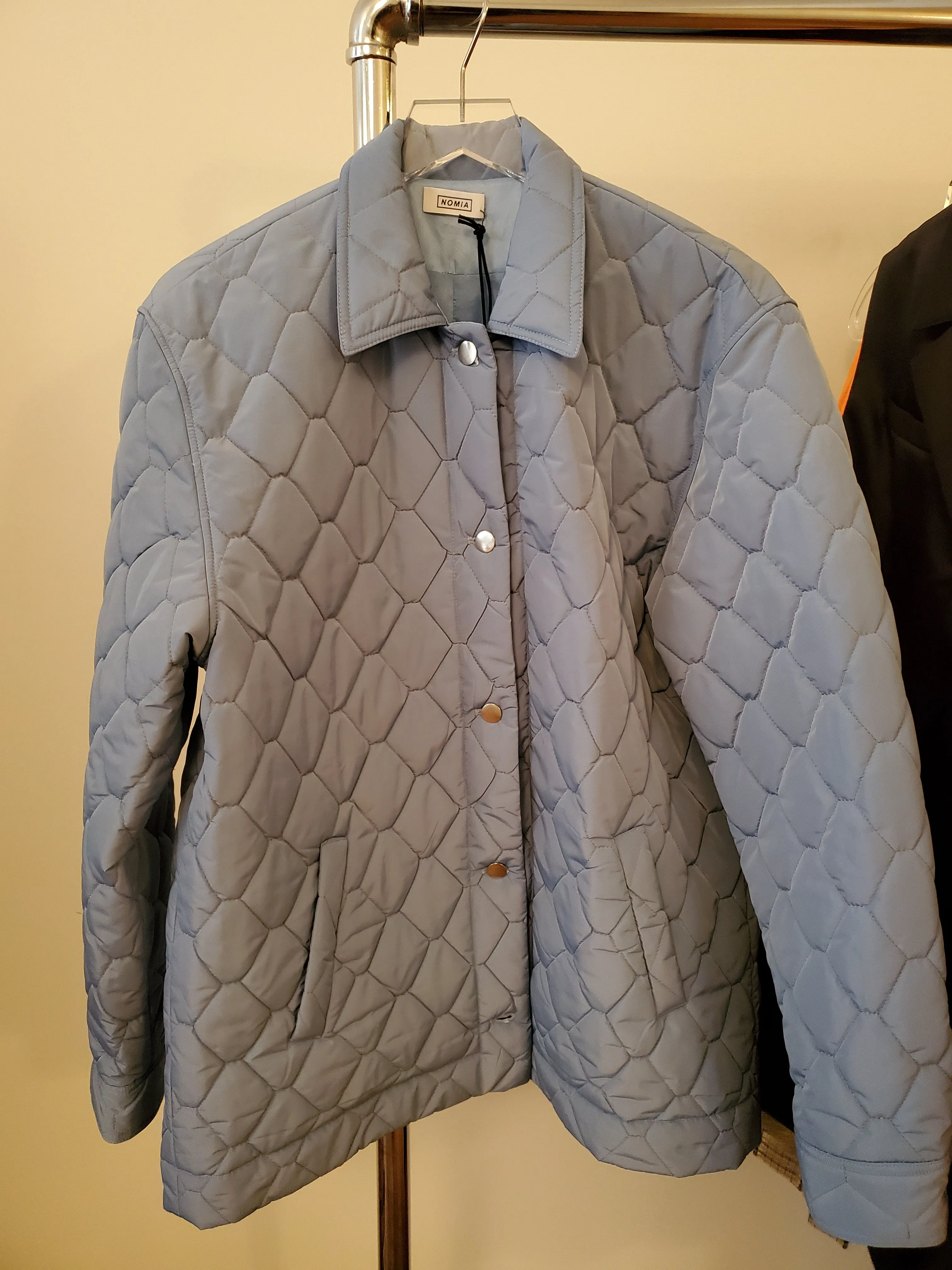 Quilted Chore Coat - Periwinkle