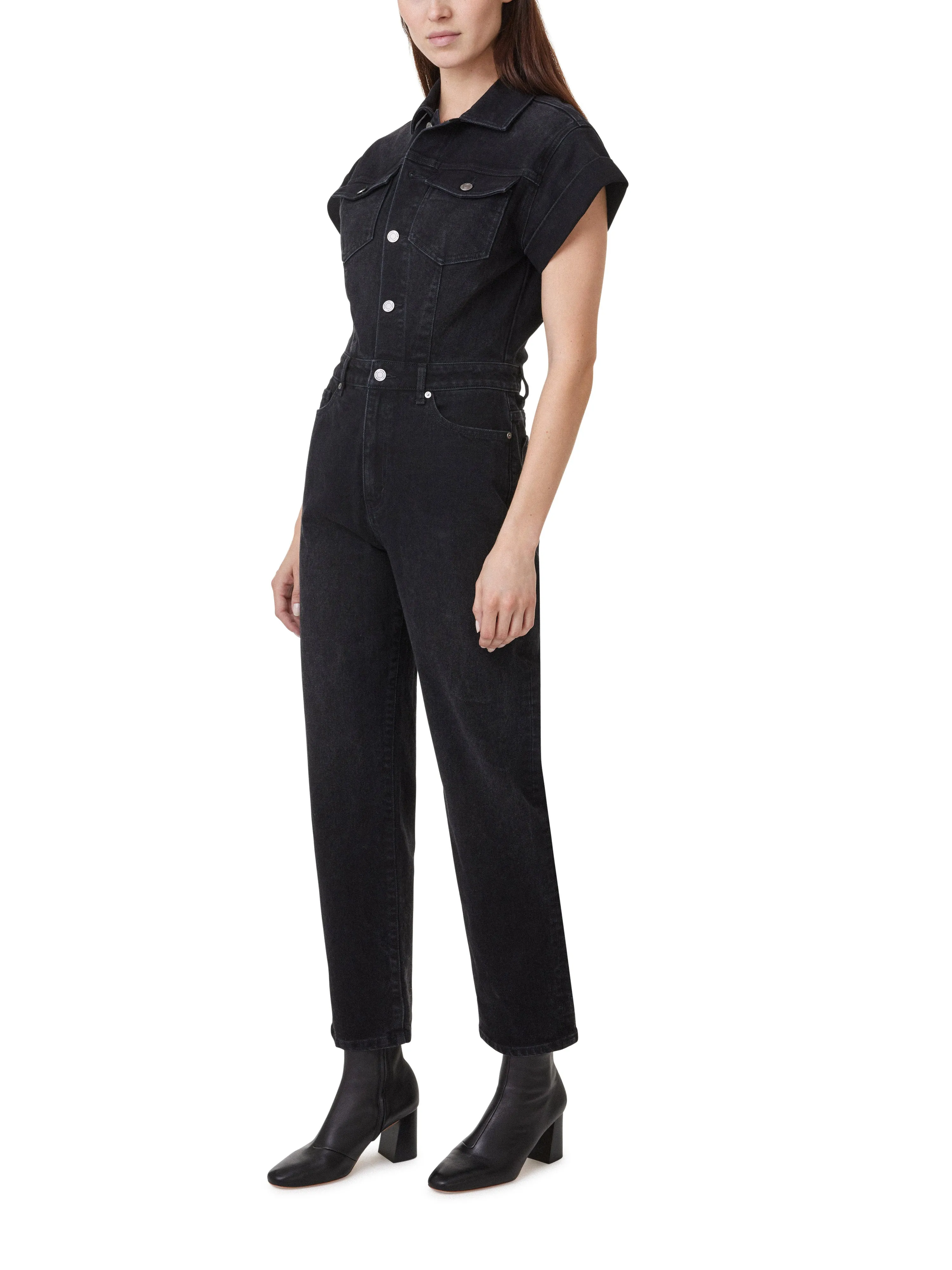 Rolled Sleeve Jumpsuit