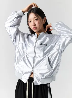 Shiny Graphic Zip Jacket CS308