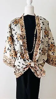 Short Silk Jacket Is Fashionable and Elegant. Work, Resort, and Entertaining.