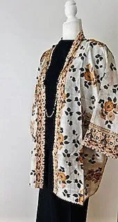 Short Silk Jacket Is Fashionable and Elegant. Work, Resort, and Entertaining.