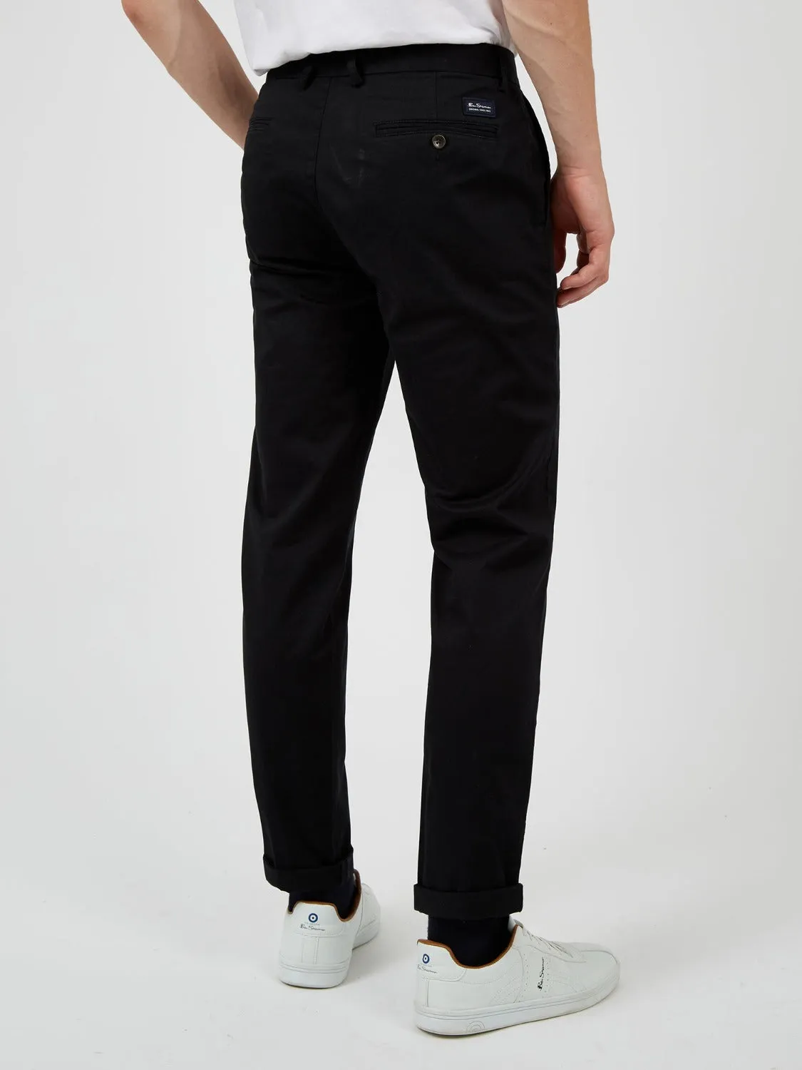 Signature Slim Stretch Chino Pant - Black