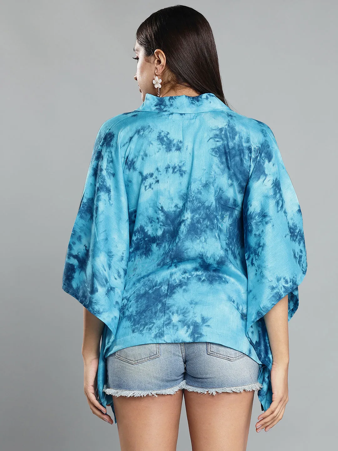 SkyBlue Rayon TieDyeTop- Elysium