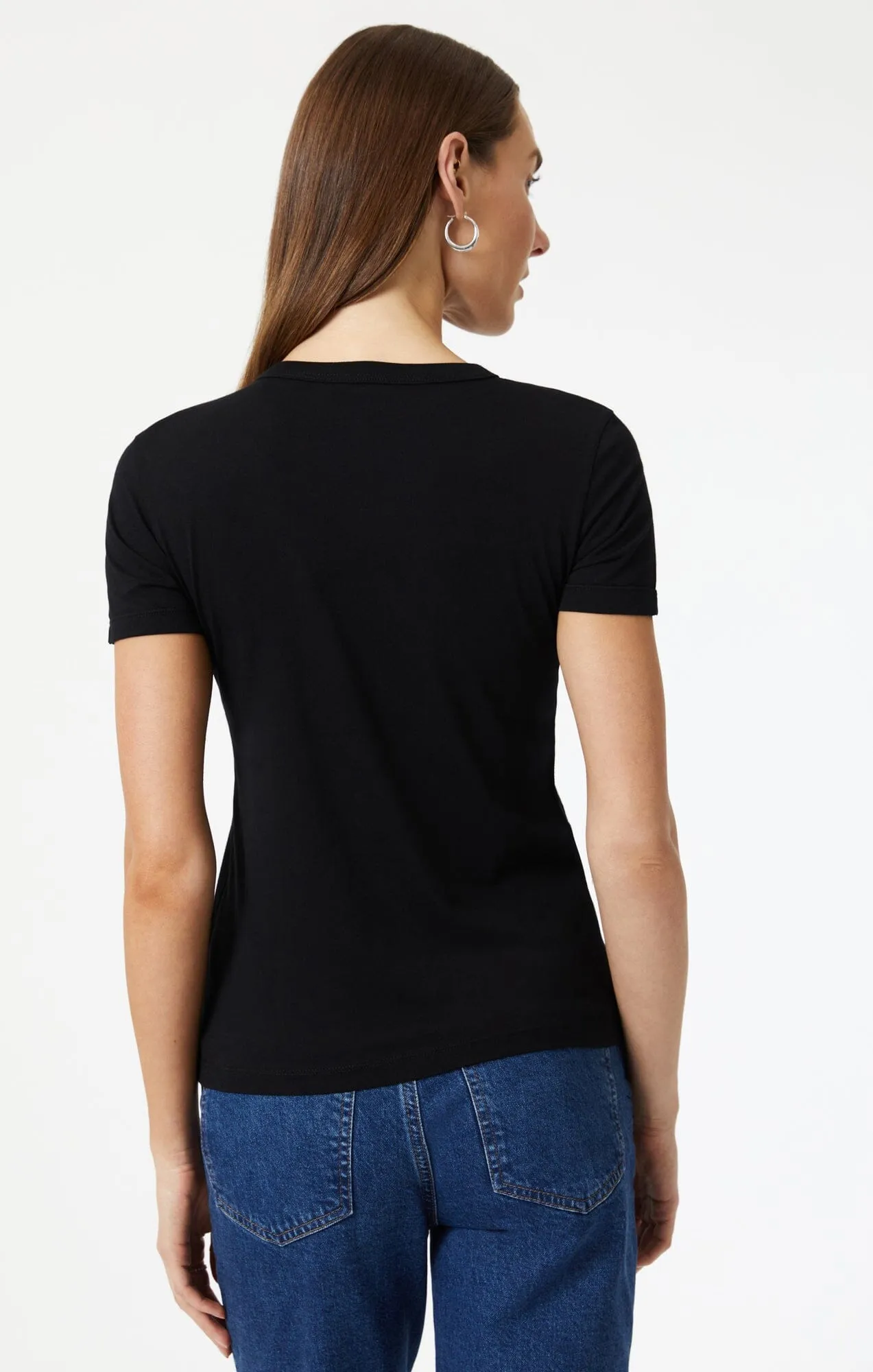 SLIM CREW NECK T-SHIRT IN BLACK