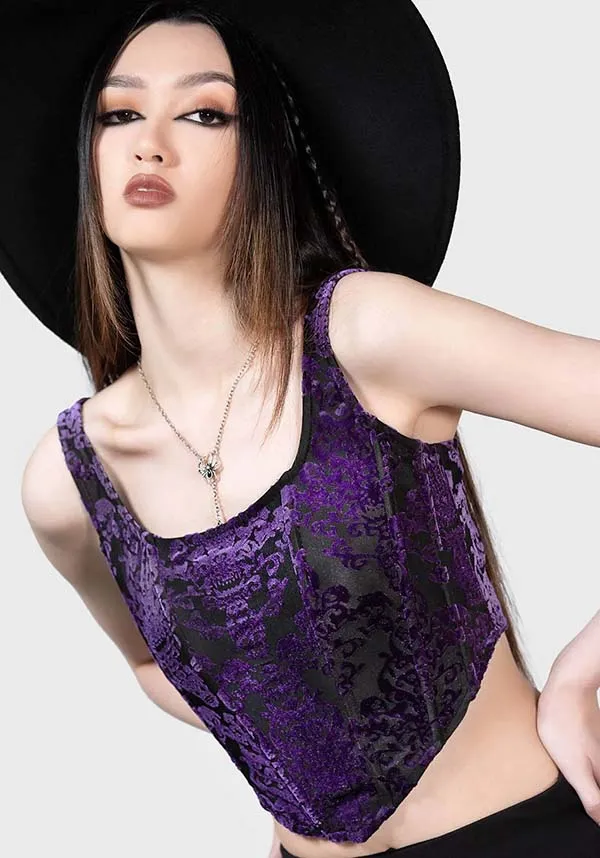 Snarl [Purple] | CORSET TOP