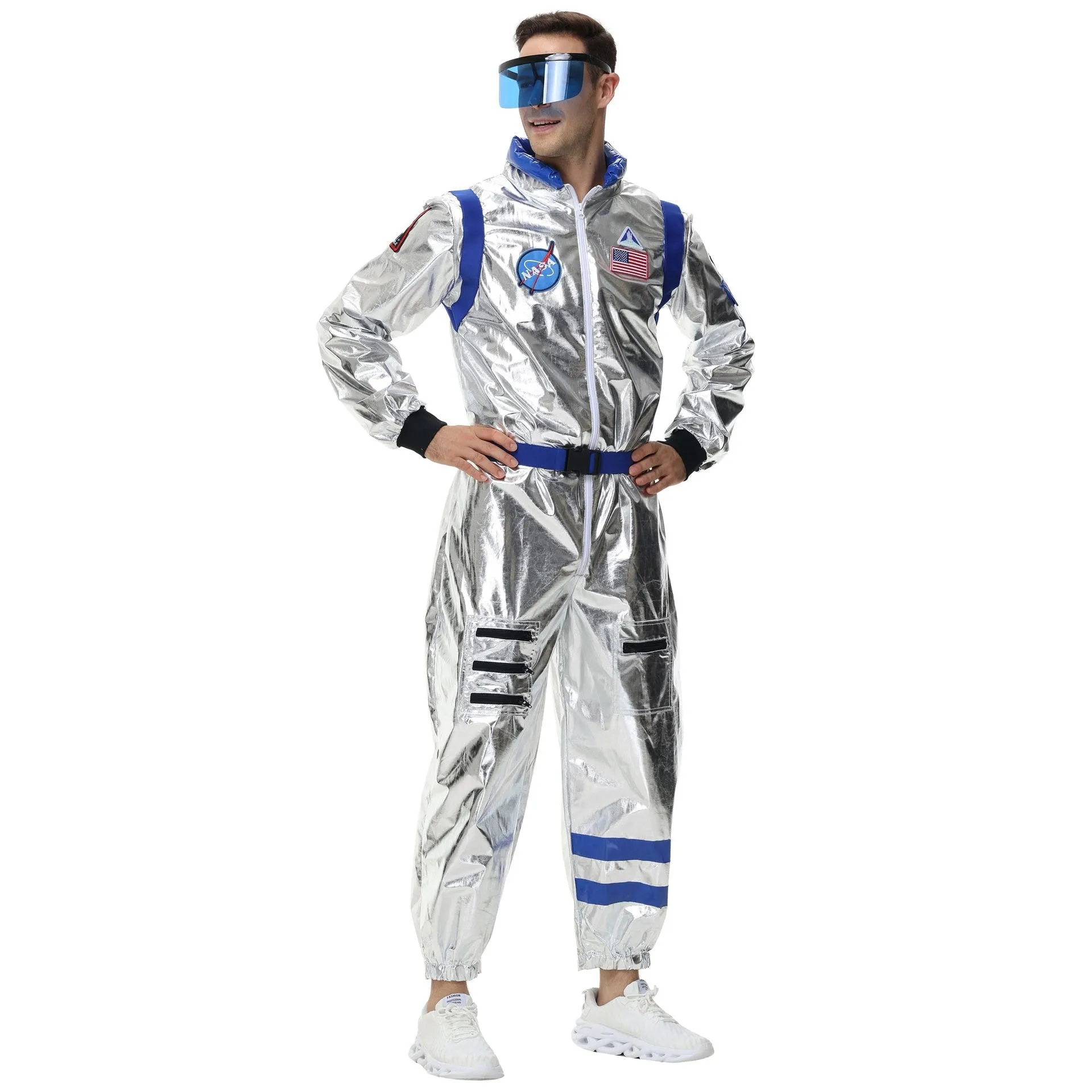 Space Suit Astronaut Couples Costume Carnival Halloween For Women Men