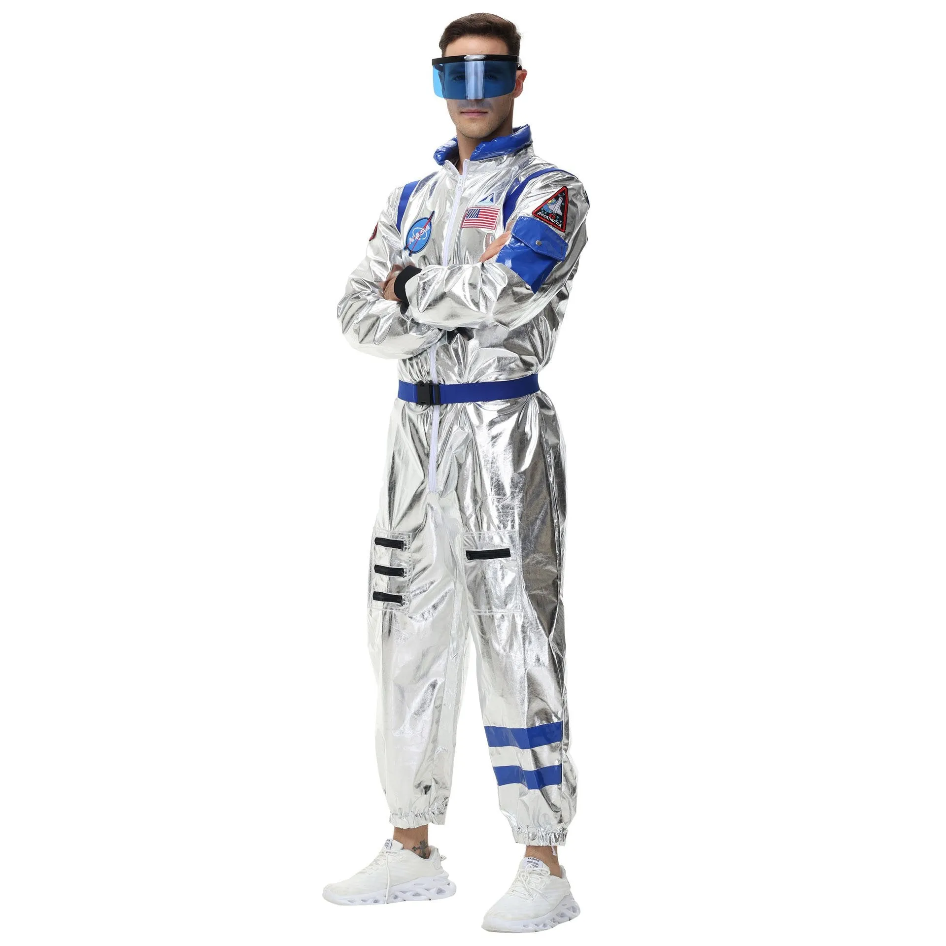 Space Suit Astronaut Couples Costume Carnival Halloween For Women Men