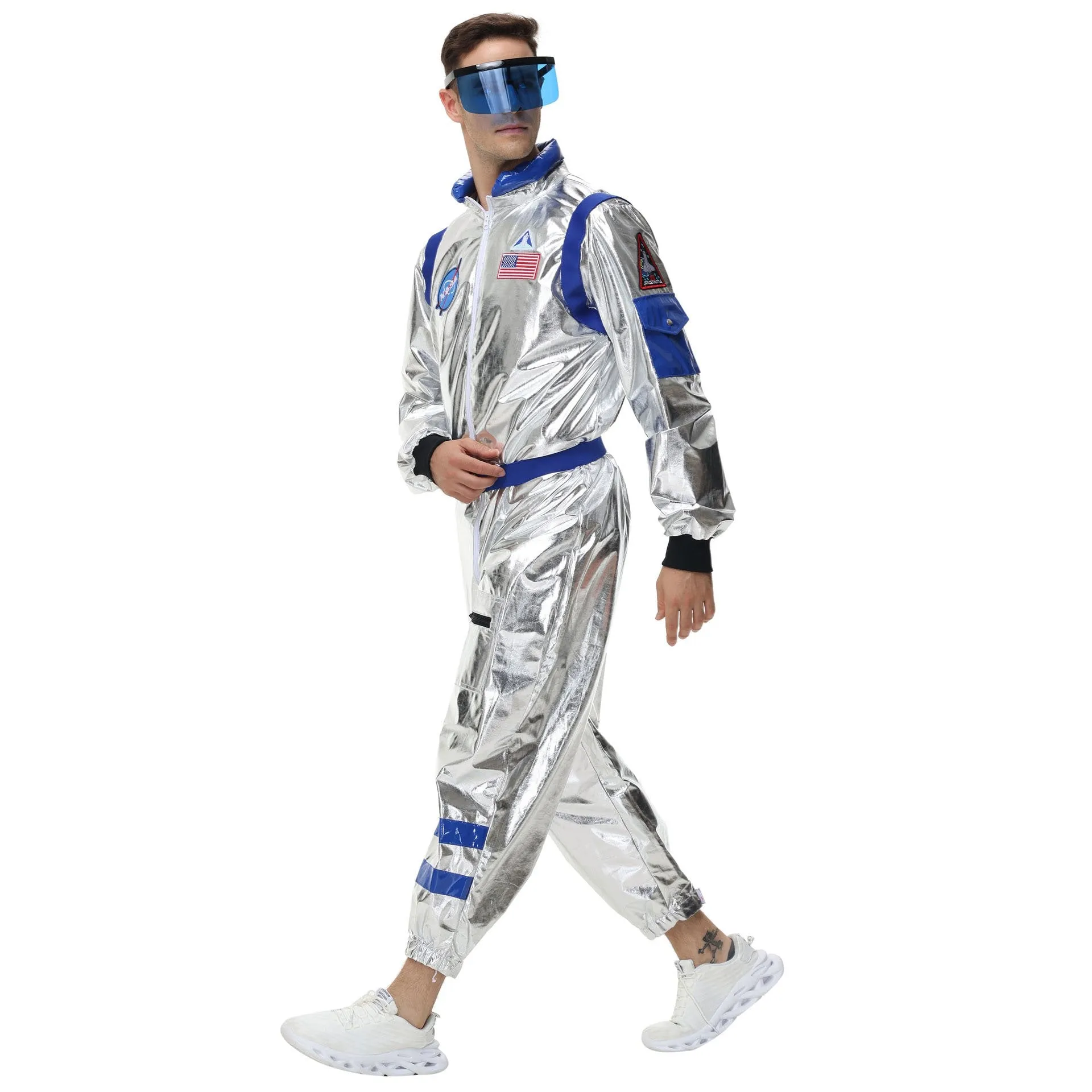 Space Suit Astronaut Couples Costume Carnival Halloween For Women Men