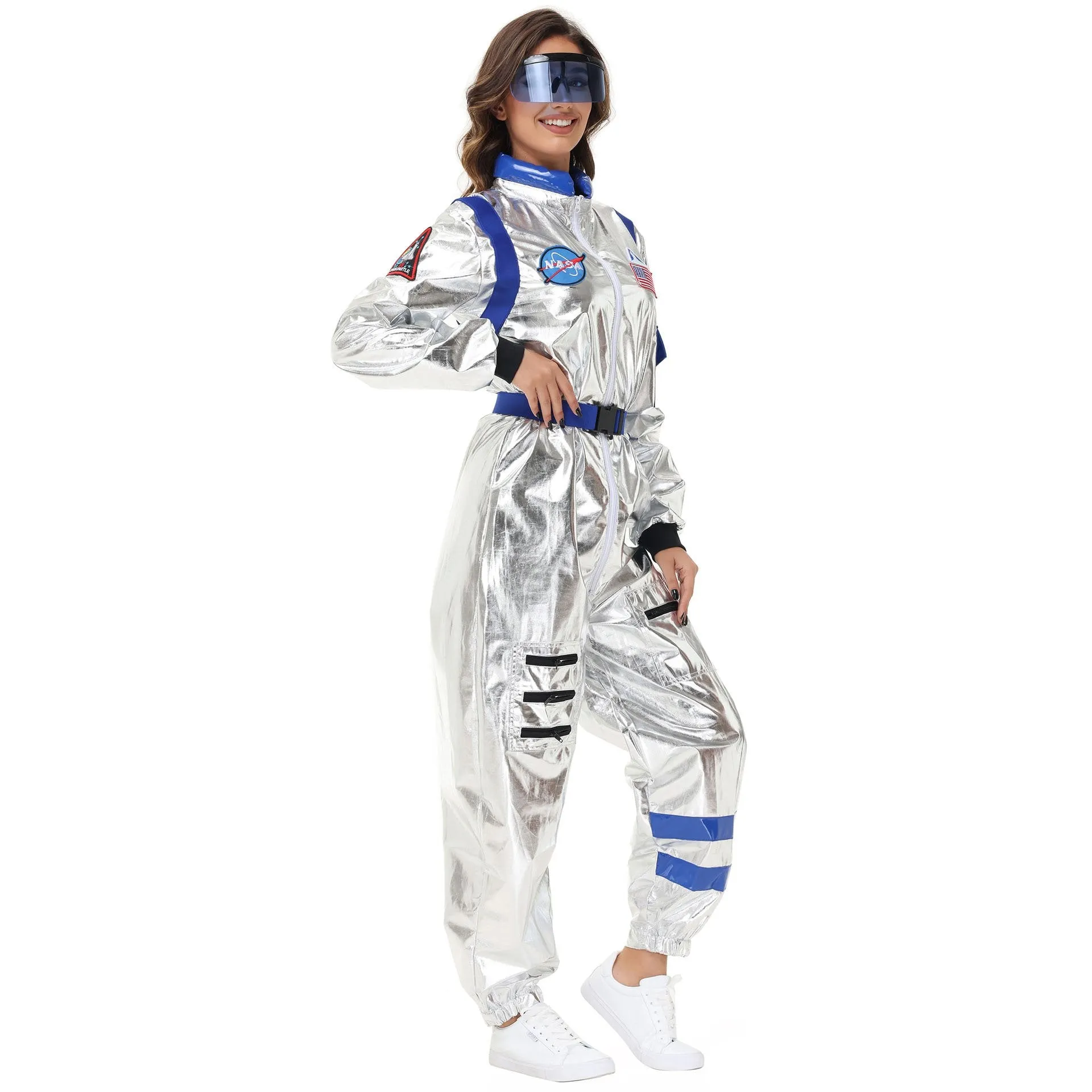 Space Suit Astronaut Couples Costume Carnival Halloween For Women Men