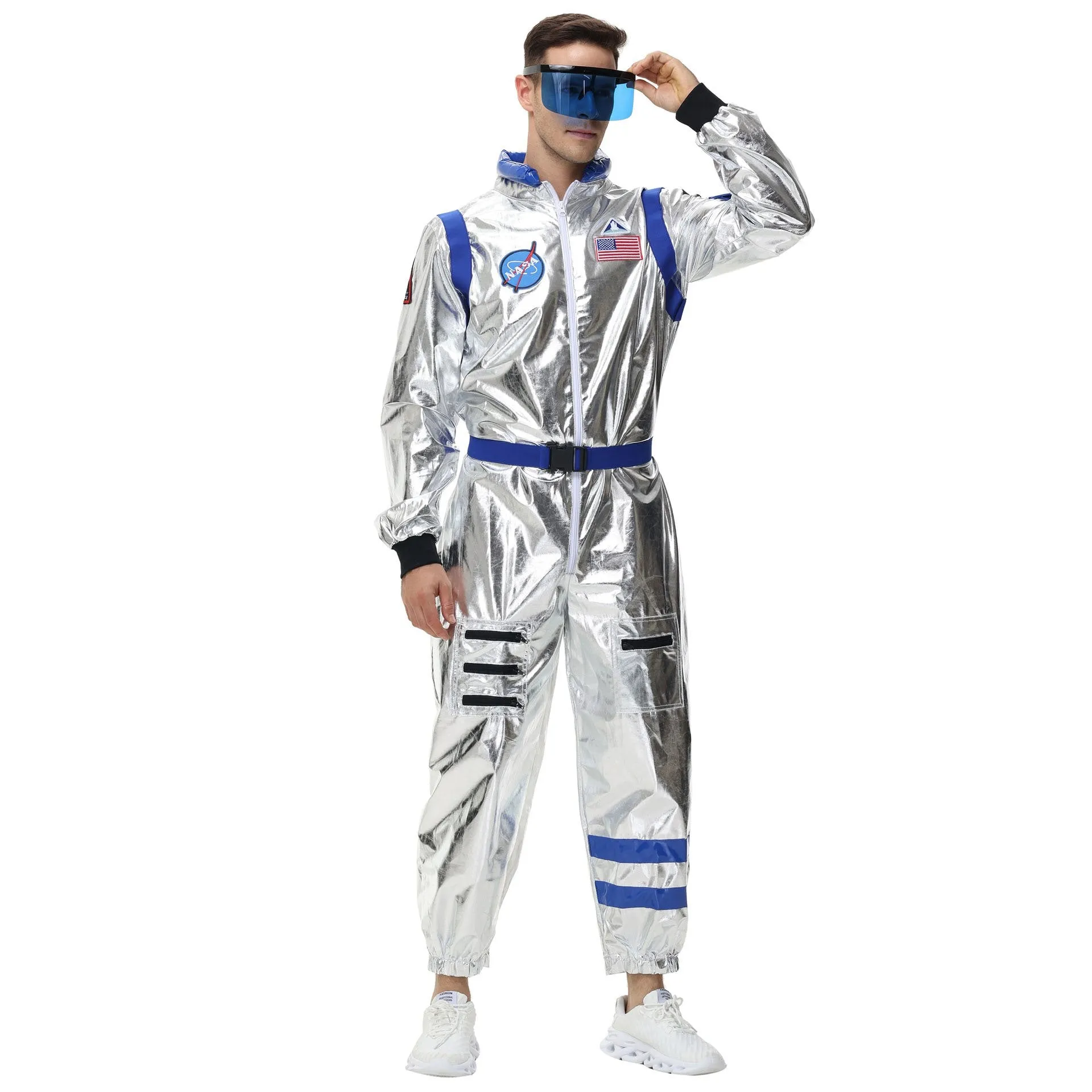 Space Suit Astronaut Couples Costume Carnival Halloween For Women Men