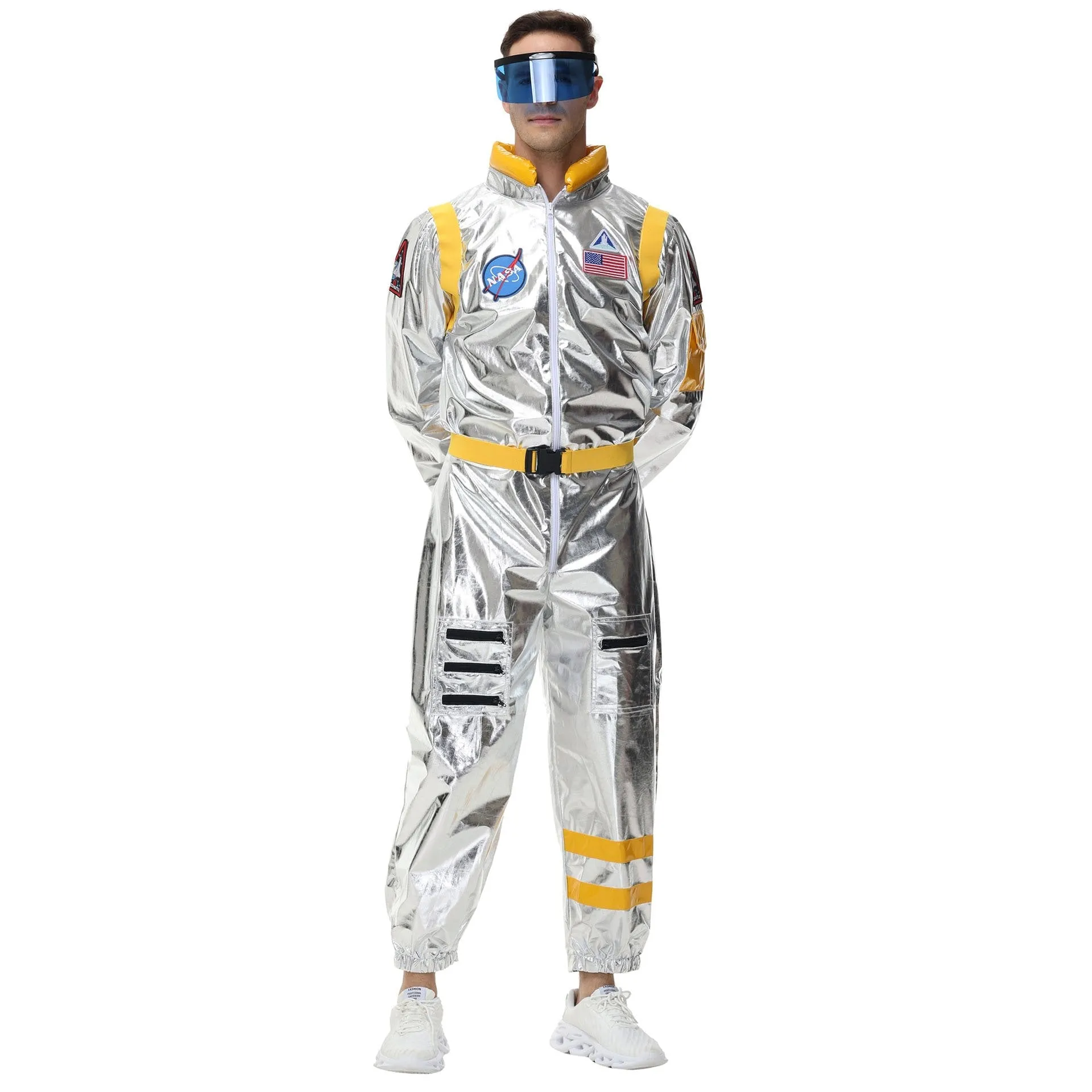 Space Suit Astronaut Couples Costume Carnival Halloween For Women Men