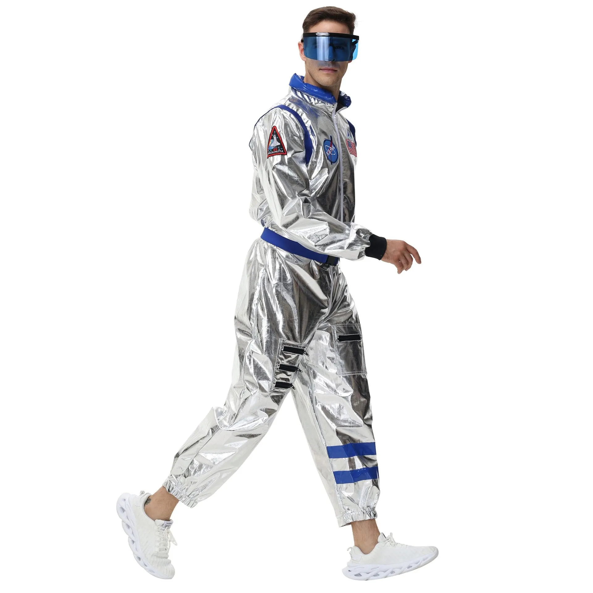 Space Suit Astronaut Couples Costume Carnival Halloween For Women Men