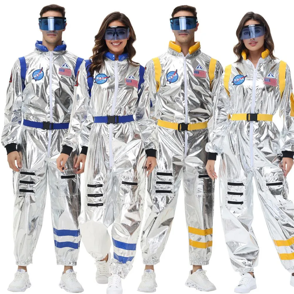 Space Suit Astronaut Couples Costume Carnival Halloween For Women Men