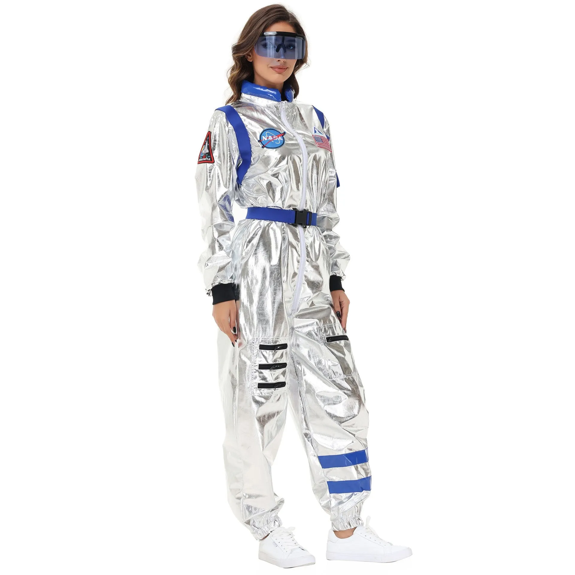 Space Suit Astronaut Couples Costume Carnival Halloween For Women Men