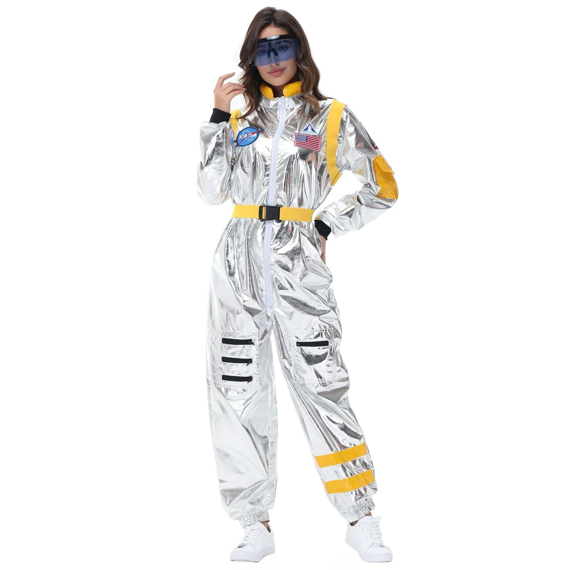 Space Suit Astronaut Couples Costume Carnival Halloween For Women Men