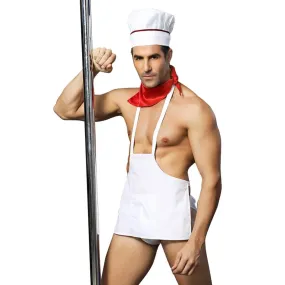 Stag Do Party Fancy Dress Costume Chef Servant For Men