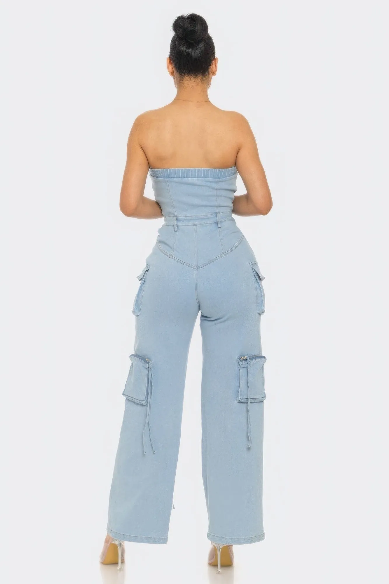 Stretch Denim Jumpsuit for Women