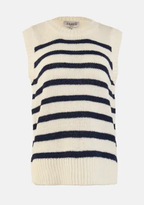 Striped Sleeveless Sweater