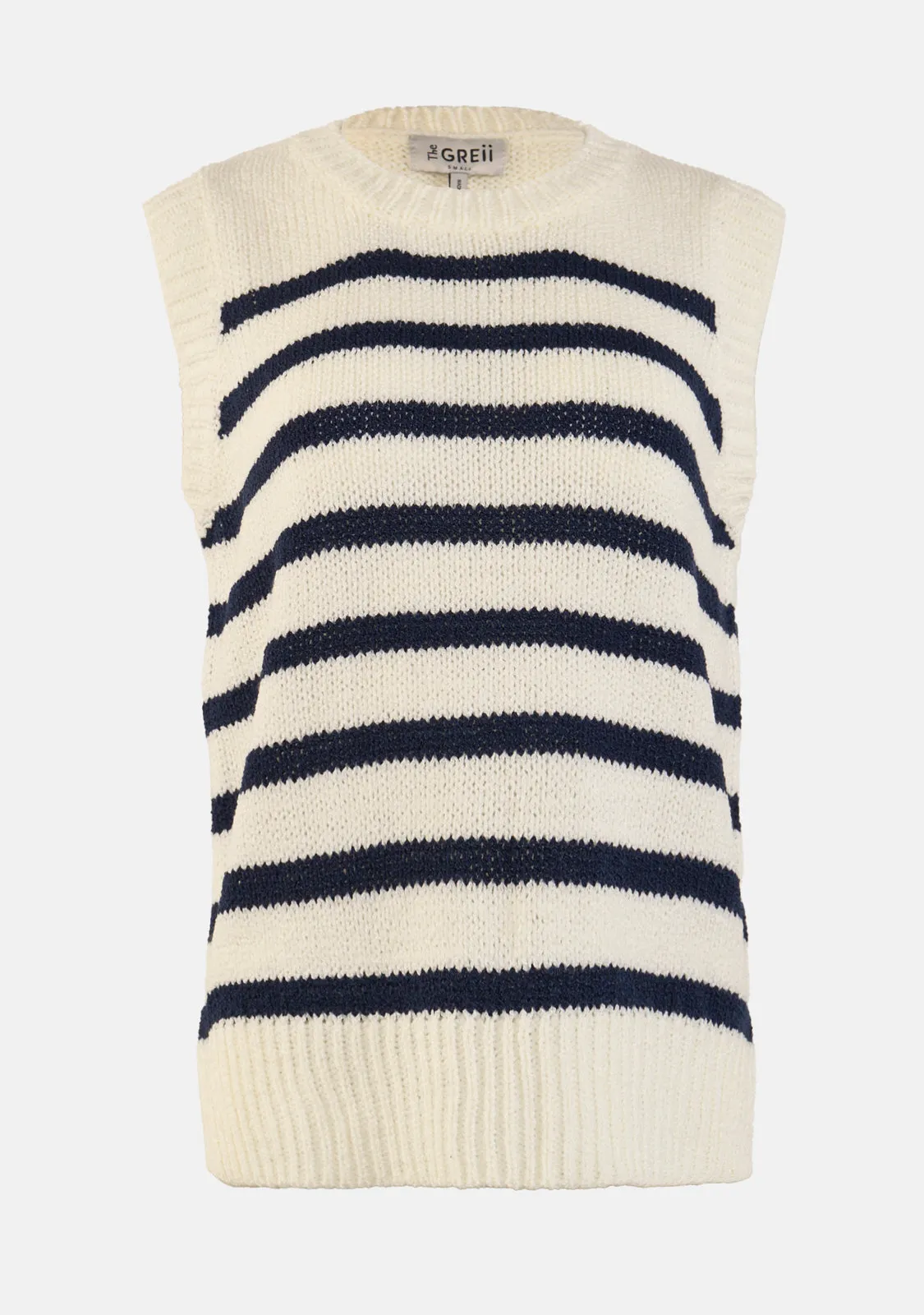 Striped Sleeveless Sweater