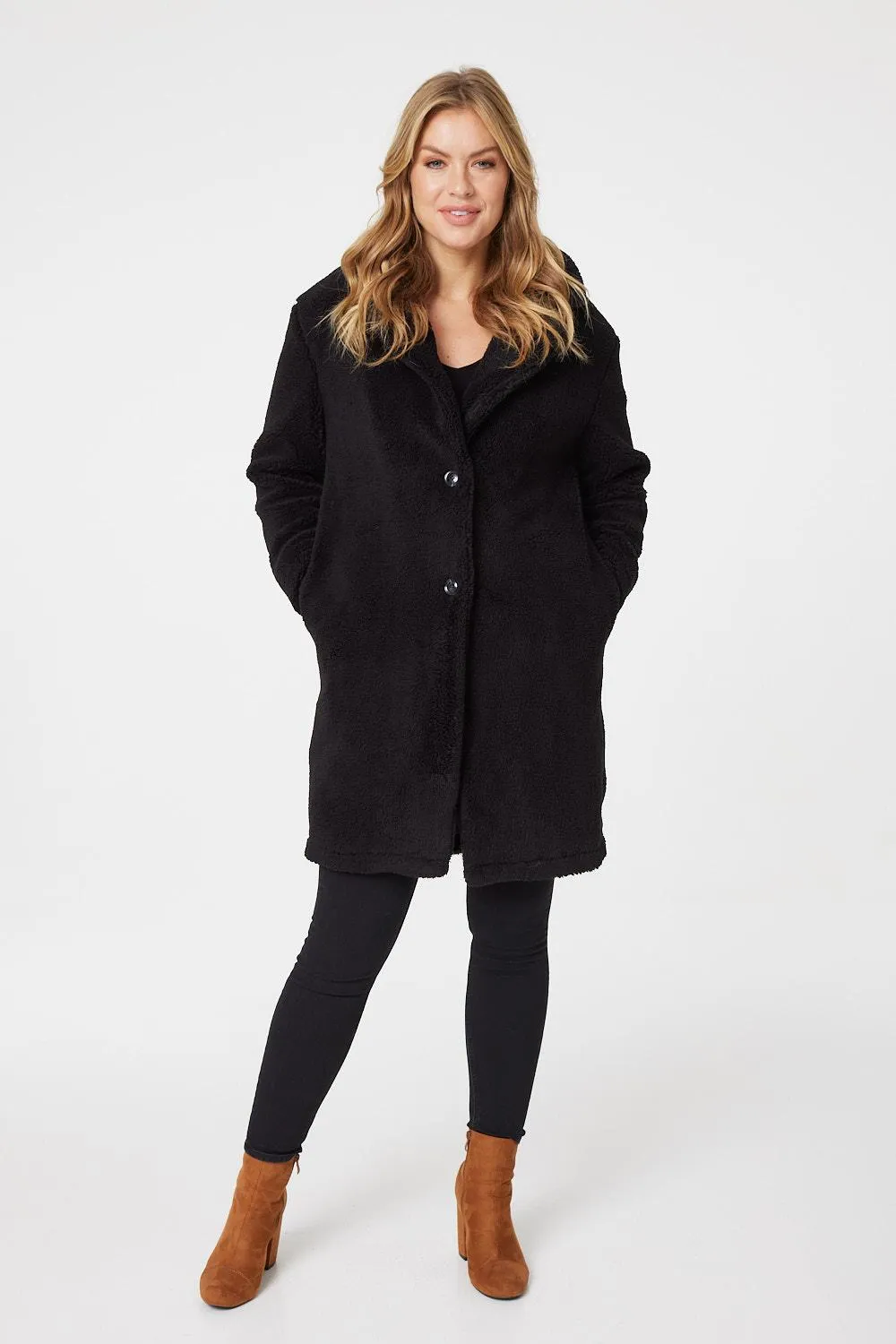 Teddy Faux Fur Longline Coat