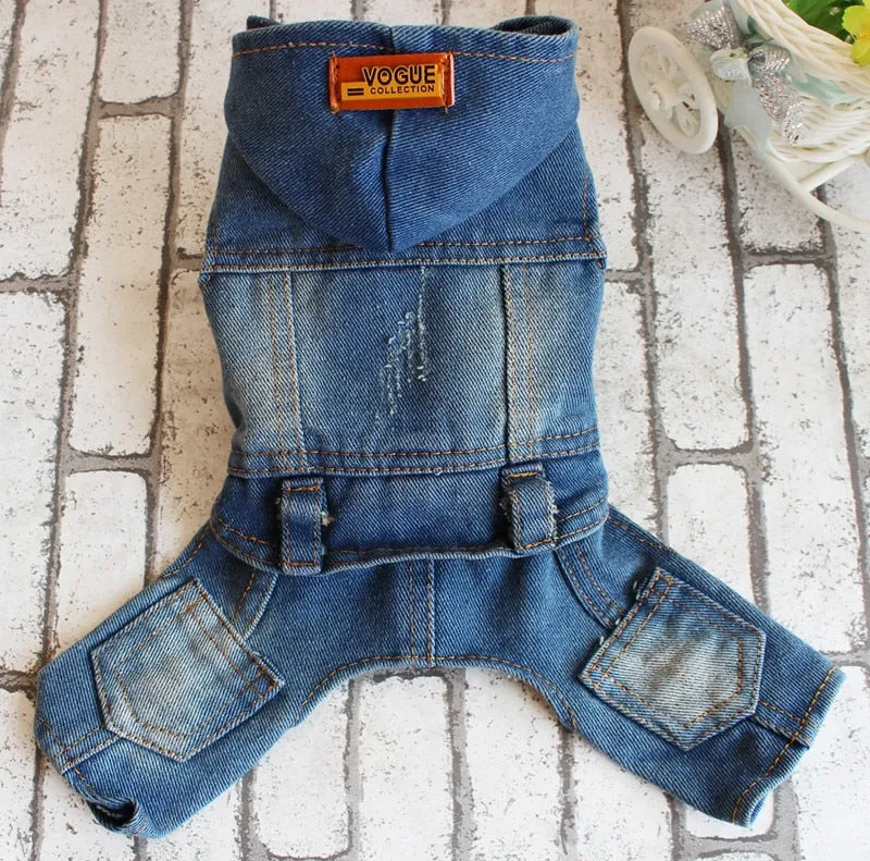 TEEK - Denim Pet Dog Jumpsuit