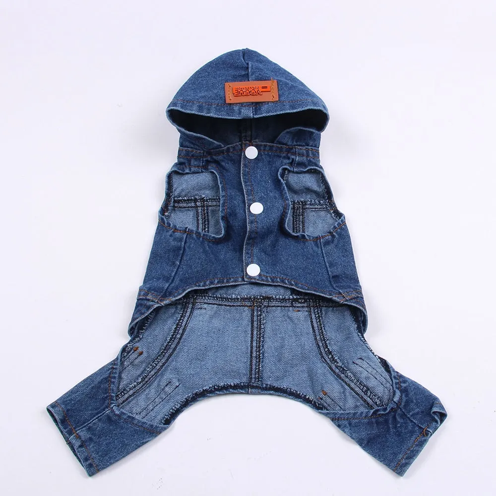 TEEK - Denim Pet Dog Jumpsuit