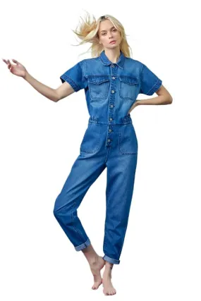 TEEK - MEDIUM WASH MARCI COVERALL