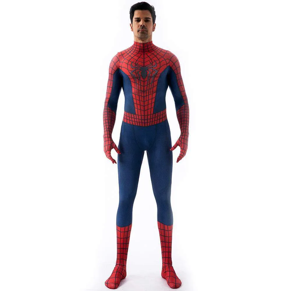 The Amazing Spider-Man Peter B Parker Costume Cosplay Jumpsuit Halloween  Zentai For Adult Kids