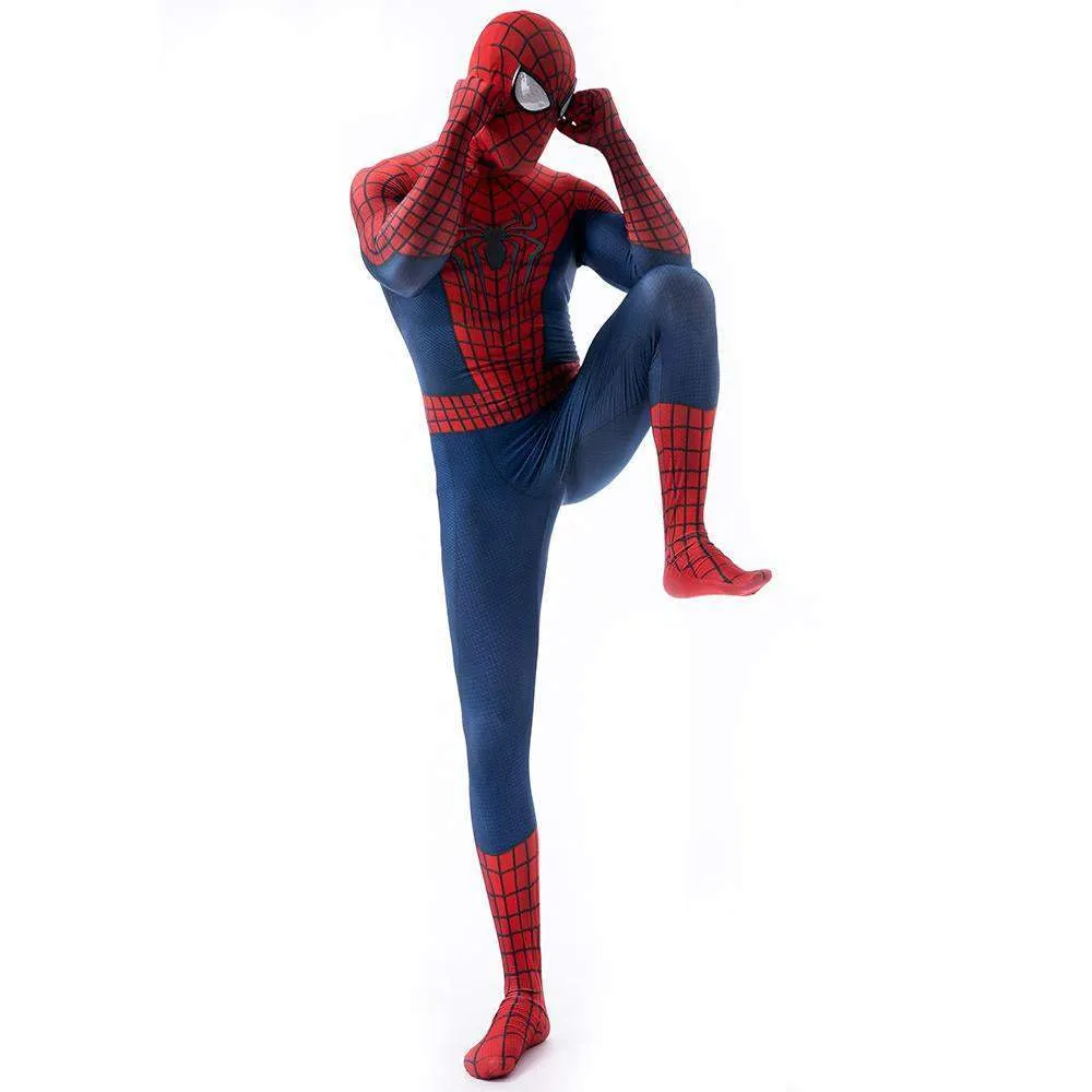 The Amazing Spider-Man Peter B Parker Costume Cosplay Jumpsuit Halloween  Zentai For Adult Kids