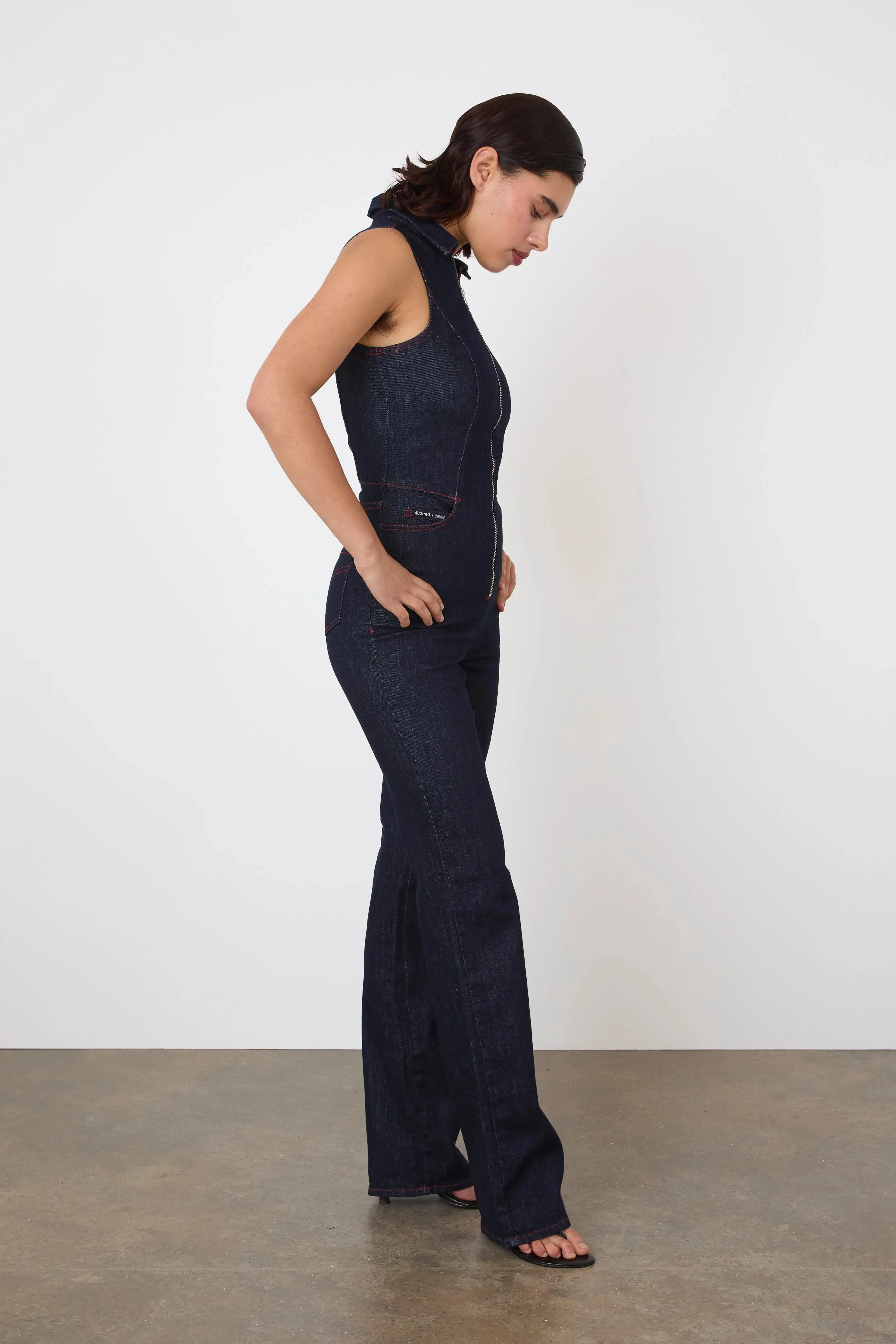 The Barbi Jumpsuit, Indigo