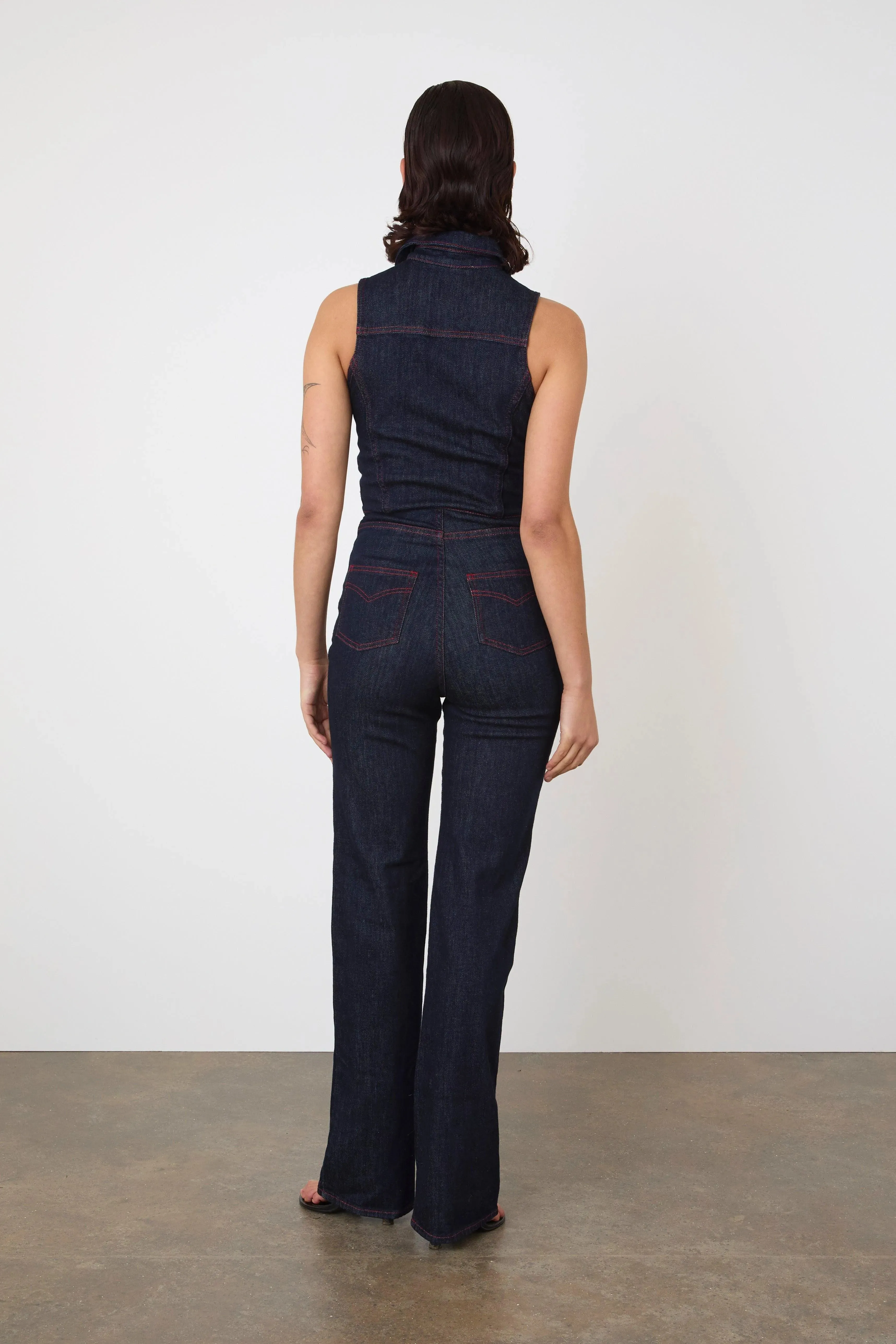 The Barbi Jumpsuit, Indigo