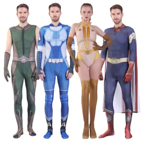 The Boys Homelander The Deep Starlight A-train Halloween Costumes Cosplay Jumpsuit Adult Kids