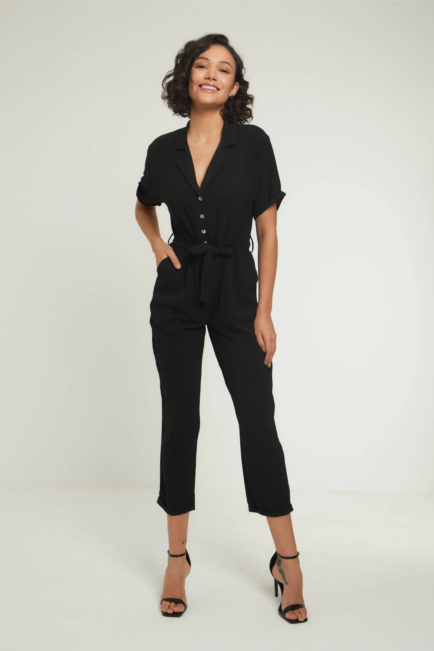 THE ESSENTIAL JUMPSUIT - BLACK