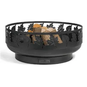 Toronto Decorative Fire Bowl Pit 80cm - Cook King Garden and Outdoor Patio Entertaining Portable Metal Round Fire Bowl