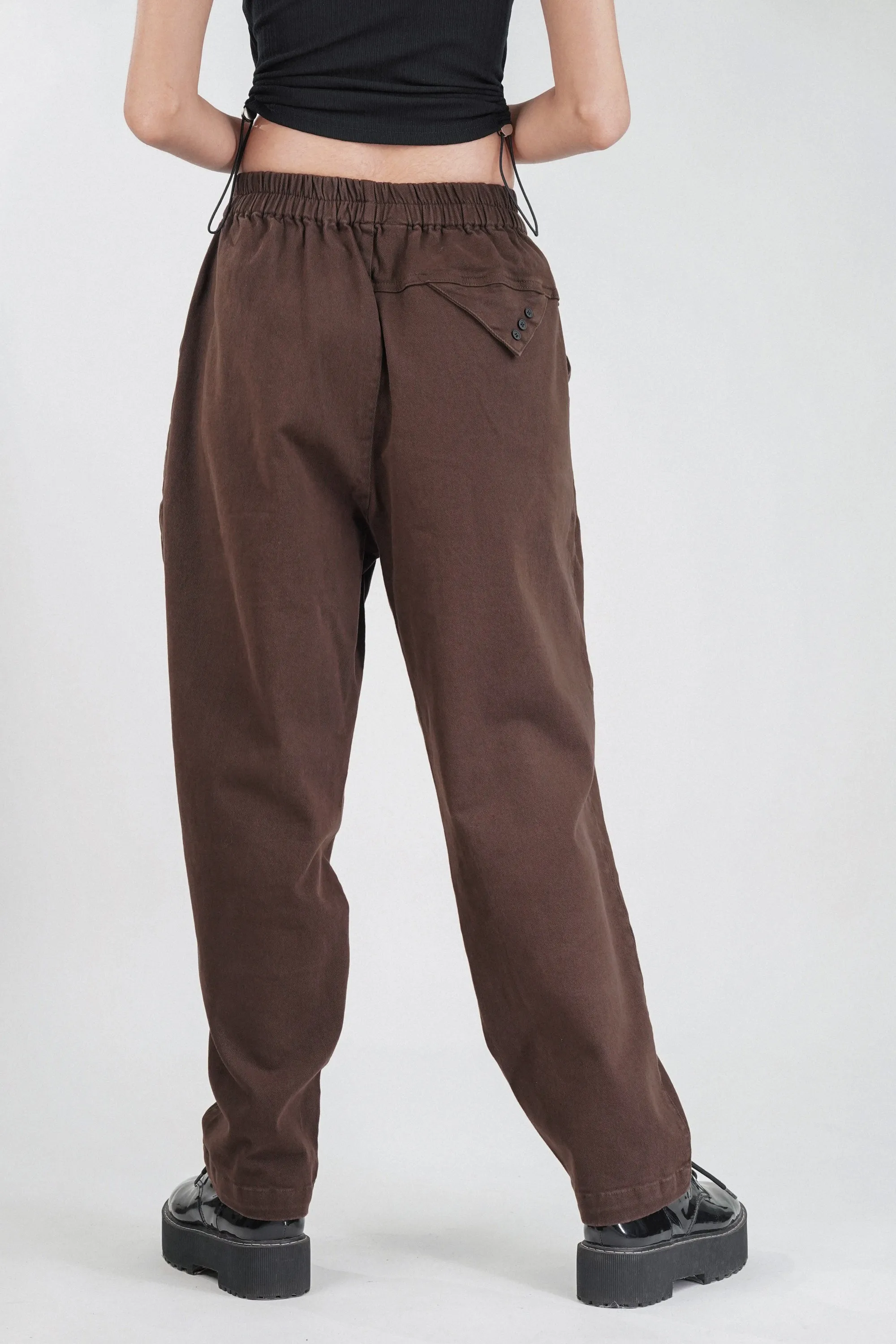 Truffle Brown Relaxed Fit Pants