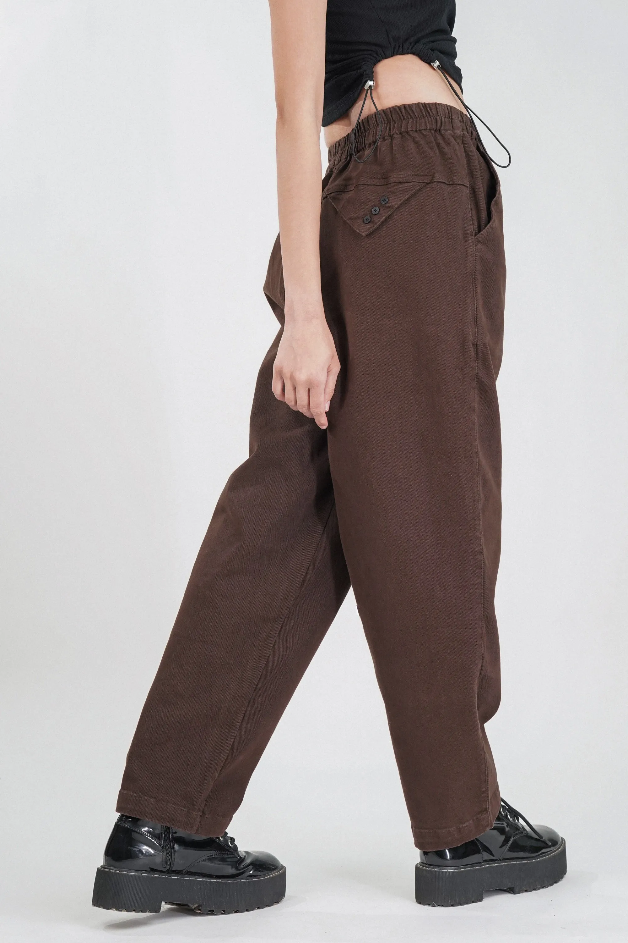 Truffle Brown Relaxed Fit Pants