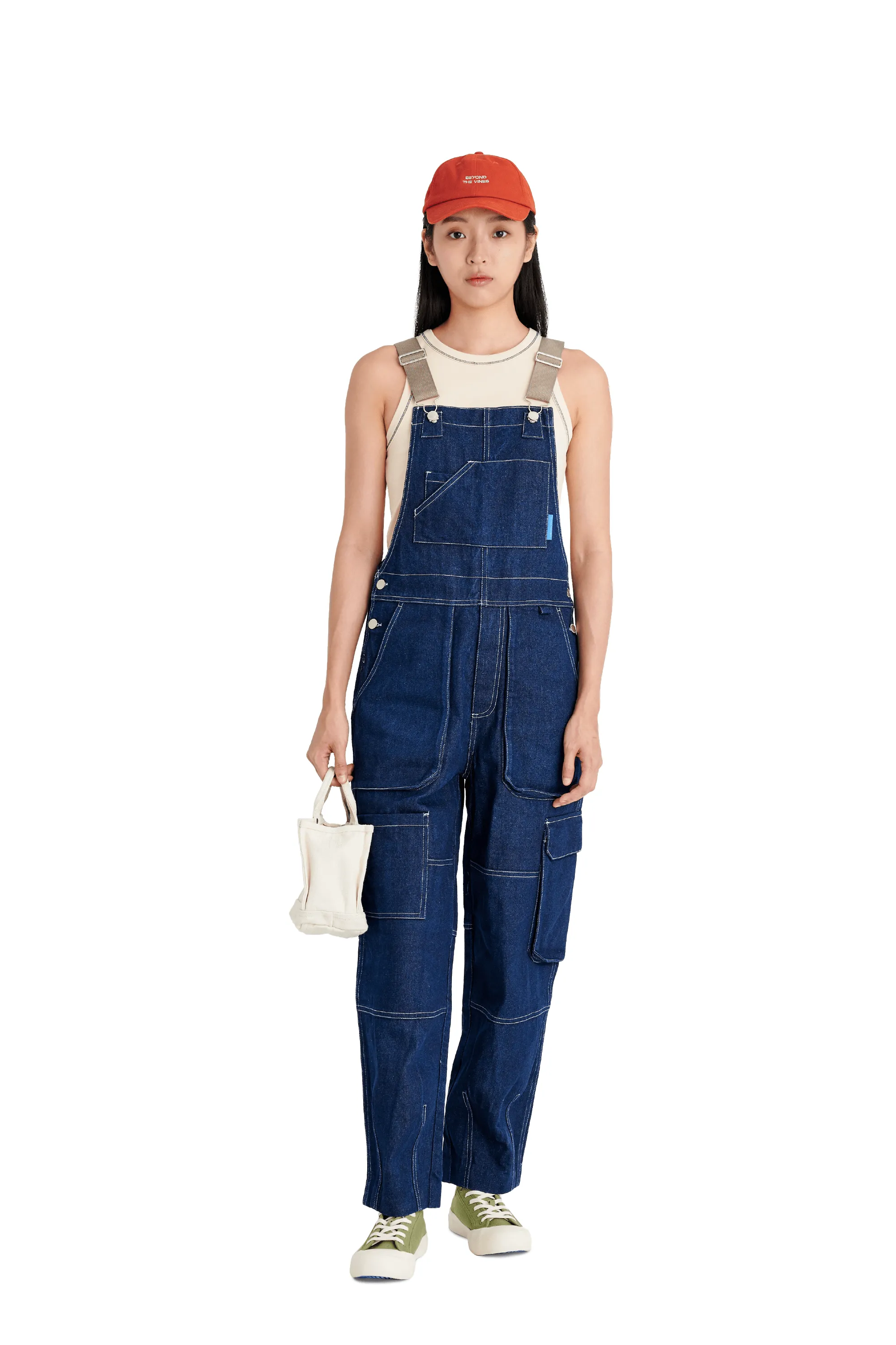 Unisex Denim Utility Jumpsuit