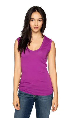 Velvet by Graham & Spencer Estina Gauzy Whisper Scoop Tank Top