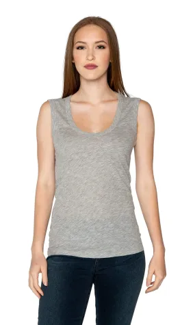 Velvet by Graham & Spencer Estina05-L Gauzy Whisper Scoop Neck Tank Top - LHG