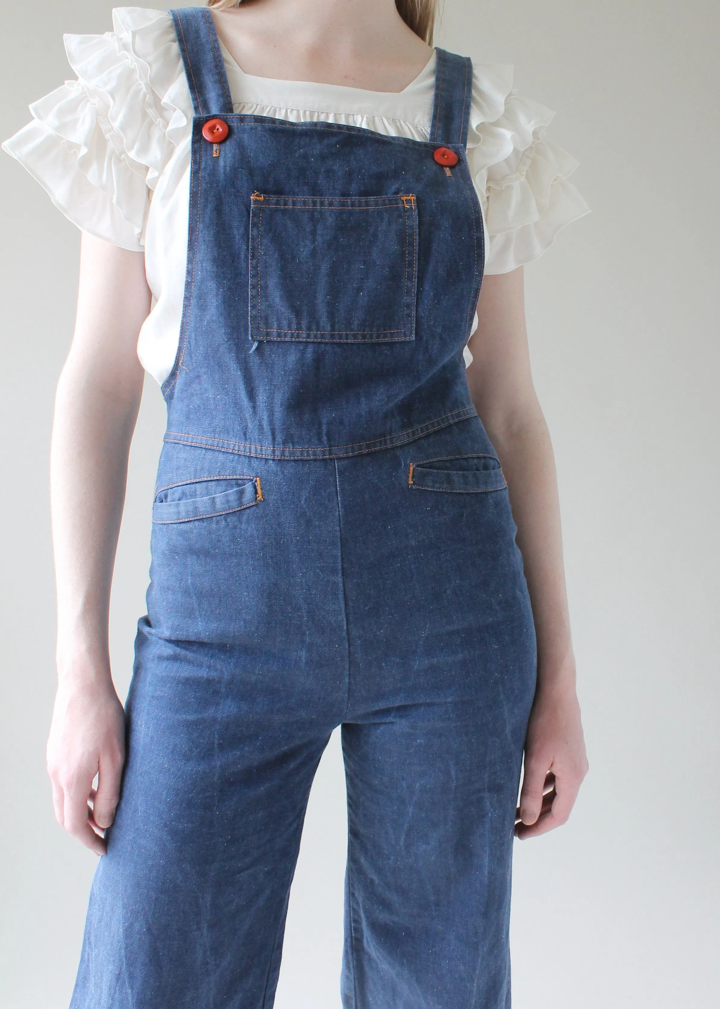 Vintage 1970s Denim Overalls