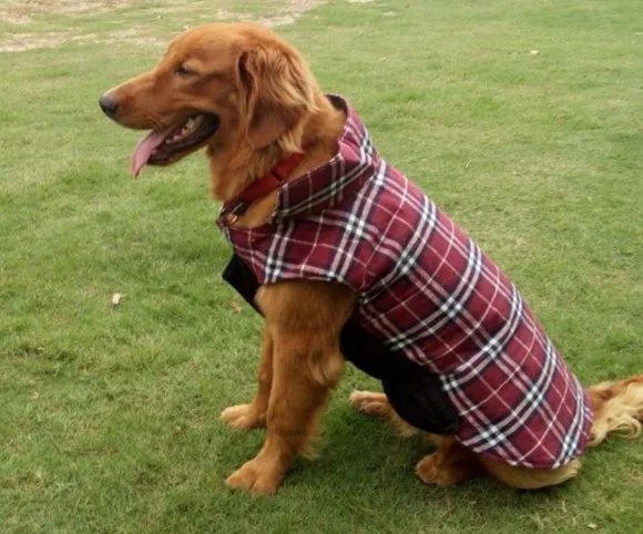 Waterproof Reversible Warm Fleece Dog Coat