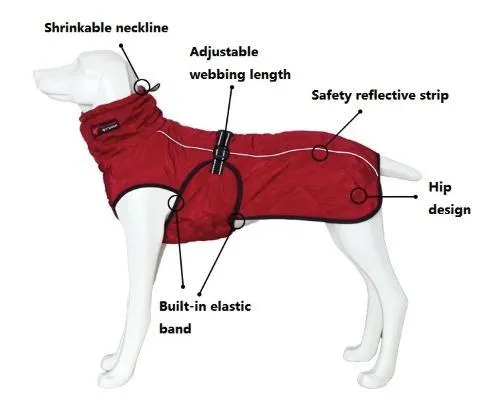 Waterproof Warm Fleece Dog Coat